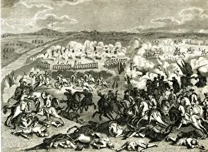 The Battle of Blenheim 1704, drawn by Godefry