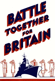 Booklet Prints: Battle Together for Britain booklet cover, WW2