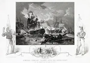 Camperdown Prints: BATTLE OF CAMPERDOWN Duncan intercepts a Dutch fleet sailing to help the French