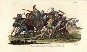 Horned Collection: Battle over the corpse of Patroclus outside Troy
