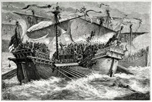 Hubert Gallery: The Battle of Dover (Battle of Sandwich), 24 August 1217