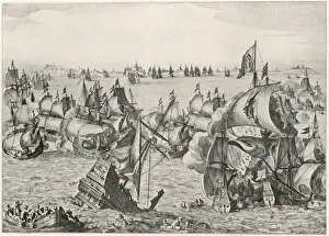 Inferior Prints: Battle of Downs / 1639