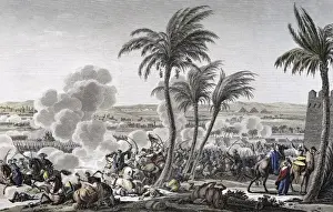 Biblioth X8c75 Prints: Battle of El Cairo or the Pyramids (21st July