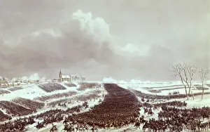 Levin Prints: Battle of Eylau, a battle between Napol鯮s