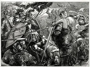 Northumberland Prints: The Battle of Flodden, Northumberland, between England and Scotland, 9 September 1513