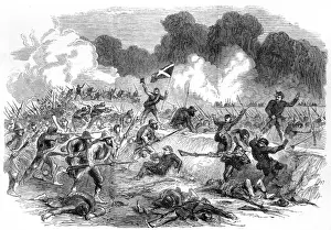Unionist Prints: Battle on the James River; American Civil War, 1864