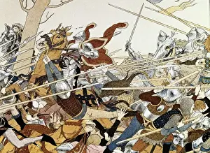Boutet Prints: Battle of Joan of Arc, illustration of the book
