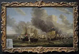 The Battle of Livorno, 1653-1664, by Reinier Nooms, called Z