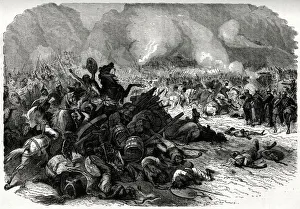 Battle before Magdala, Abyssinian War, Ethiopia (a rescue mission for the recovery of