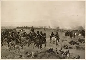 1709 Prints: BATTLE OF MALPLAQUET The Allies under Marlborough