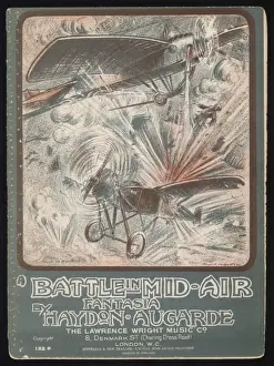 Battle in Mid-Air Print: German Air Fleet Defeat. Art Prints