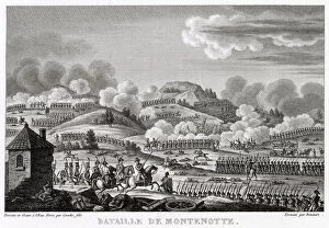 Austrians Gallery: At the battle of MONTENOTTE the French under Napoleon defeat the Austrians under Beaulieu