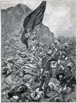 Images Dated 7th January 2020: Battle of Omdurman - capture of the Khalifas standard