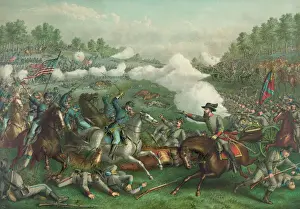 Winchester Prints: Battle of Opequan or Winchester, Va. --Sept. 19 1864--Union