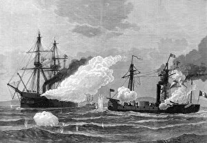 Ordered Gallery: The Battle of Pacocha; Action between HMS Shah and Ameth