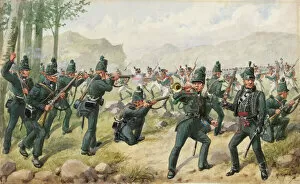 Watercolour Gallery: Battle of the Pyrenees, 1813