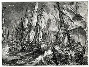 Battle of Quiberon Bay (Bataille des Cardineaux), near Saint Nazaire, France Battle of Quiberon Bay (Bataille des Cardineaux), near Saint Nazaire, France