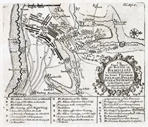 Images Dated 10th September 2020: BATTLE OF RAMILLIES Marlborough and Prince Eugene inflict an overwhelming defeat