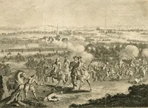 1700s Prints: The Battle of Ramillies, War of the Spanish Succession
