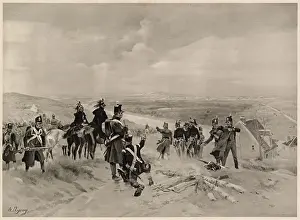 Arrive Prints: BATTLE OF SAINT-CLOUD (outskirts of Paris) - the French forces defending Paris