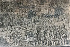Navarra Prints: Battle of the Saxon Wars, Emperor CharlesV s