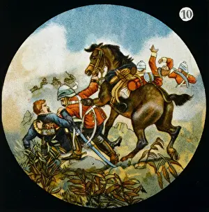 Battle Scene / Lantern 19C