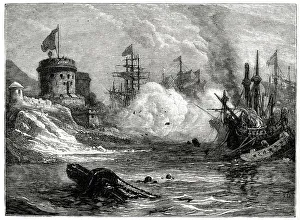 Battle of Sesimbra Bay, Portugal (then under Spanish rule), 3 June 1602 Battle of Sesimbra Bay, Portugal (then under Spanish rule), 3 June 1602
