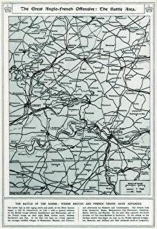 Advancement Gallery: Battle of the Somme map 1916