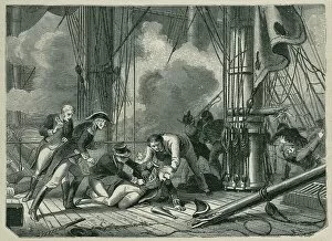 Cadiz Gallery: Battle of Trafalgar (1805). Death of the English