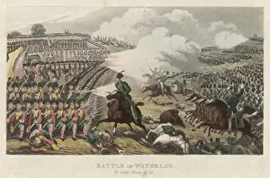 The battle of Waterloo-depiction after Walter Scotts poem