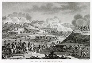 Coburg Collection: At the battle of WATTIGNIES, the French under Jourdan defeat the Austrians under