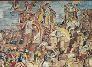 Battle of Zama. 16th c. SPAIN. Madrid. Royal