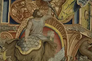Tapestries Prints: Battle of Zama. 16th c. SPAIN. Madrid. Royal