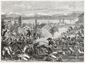 Inflicted Gallery: The Battle of Zurich - a heavy defeat inflicted on the French by Russian forces