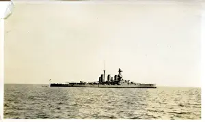 Dorset Prints: Battlecruiser HMS Tiger, Bournemouth, Dorset
