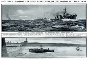 Versus Prints: Battleship v. submarine by G. H. Davis