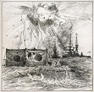 Aims Collection: Battleships undertake target practise