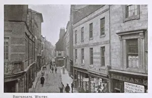 Whitby Prints: Baxtergate, Whitby, North Yorkshire