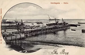 Antofagasta Gallery: Bay and piers, Antofagasta, Chile, South America