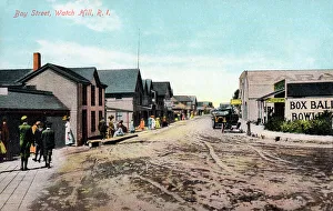 Bowling Prints: Bay Street, Watch Hill, Rhode Island, USA - Bowling Alley