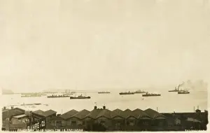 War Ships Prints: Bay at Talcahuano, Chile