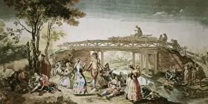Bayeu Prints: BAYEU Y SUBIAS, Ram󮠨1746-1793). Dancing near