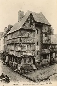 Bayeux Prints: Bayeux, Normandy, France - Maison de la Rue Saint-Martin