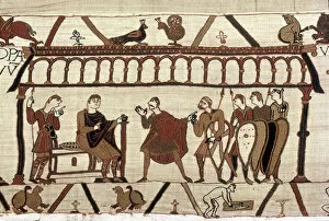 Images Dated 26th March 2018: The Bayeux Tapestry - Norman conquest of England