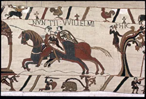 Images Dated 26th March 2018: The Bayeux Tapestry - Norman conquest of England