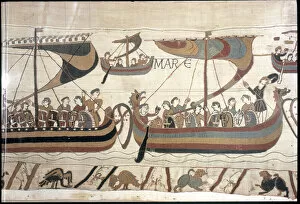 Images Dated 26th March 2018: The Bayeux Tapestry - Norman conquest of England