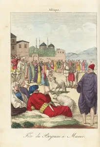 Rams Prints: Bayram festival in Morocco, 18th century