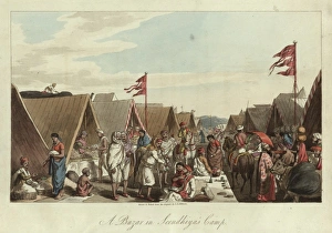 Images Dated 9th February 2012: Bazaar or Fair in a Maratha Camp, India