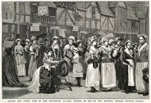 Freemasonry Prints: Bazaar and fancy fair in Dublin, 1882