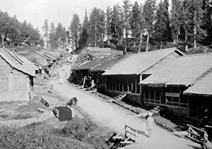 The Bazaar, Gulmarg, Kashmir, India, Victorian period